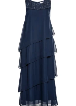 Abendkleid in Lagen-Optik, aus Chiffon