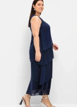 Abendkleid in Lagen-Optik, aus Chiffon