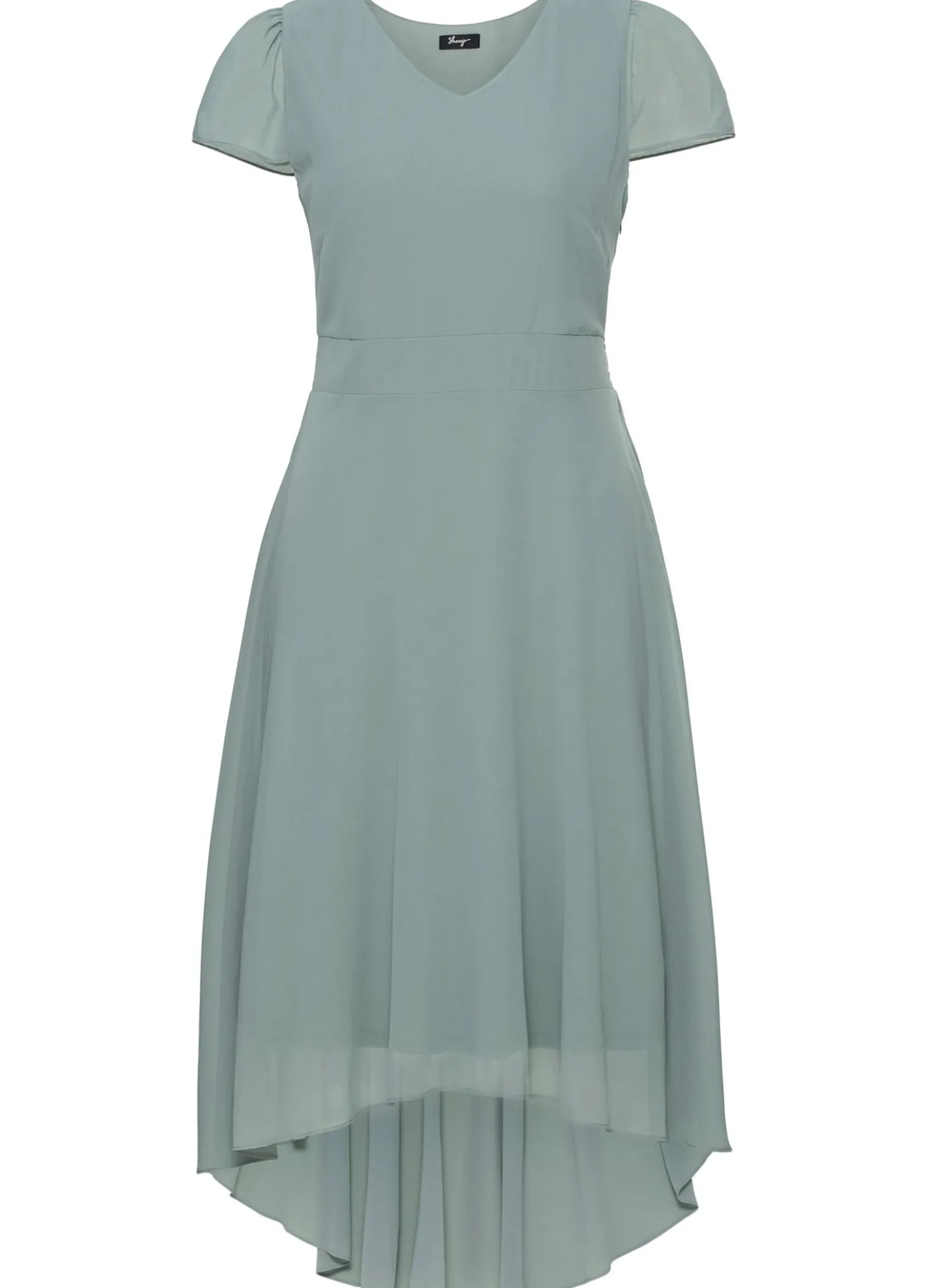 Abendkleid mit Flügelärmeln