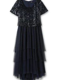 Abendkleid mit Paillettenoberteil