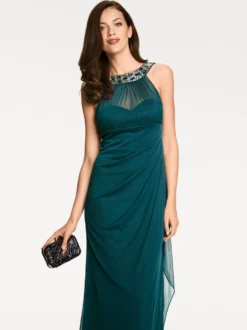 Abendkleid mit Schmucksteinen