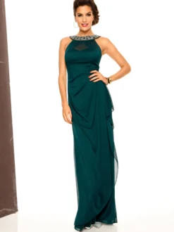 Abendkleid mit Schmucksteinen