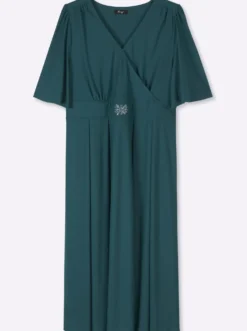 Abendkleid mit Stickerei am Taillenbund
