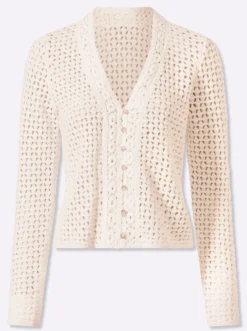 Ajourstrickjacke