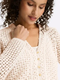 Ajourstrickjacke
