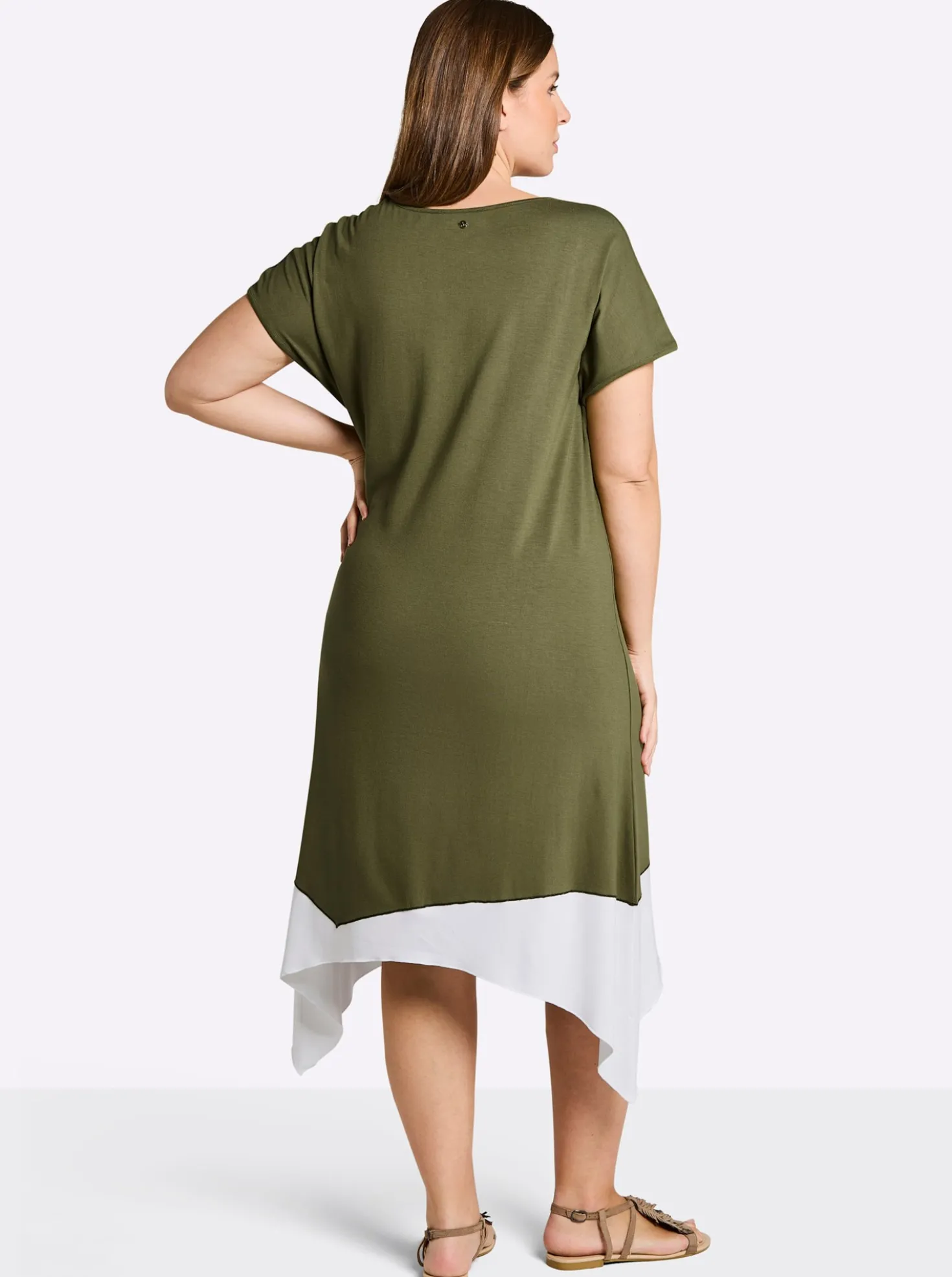 A-Linien-Kleid in 2-in-1-Optik