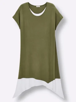 A-Linien-Kleid in 2-in-1-Optik