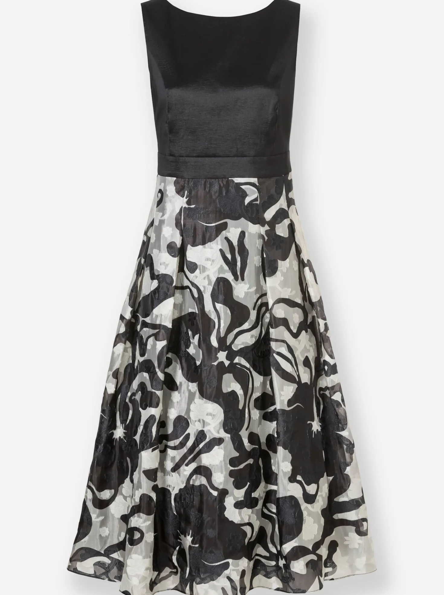 A-Linien-Kleid in Jacquard-Qualität