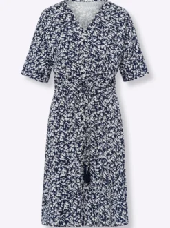 A-Linien-Kleid mit Bindeband