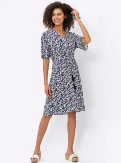 A-Linien-Kleid mit Bindeband