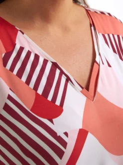 A-Linien-Kleid mit Grafikprint