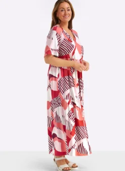 A-Linien-Kleid mit Grafikprint