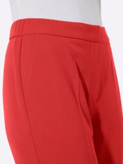 Anzughose mit Bügelfalten, knitterarm