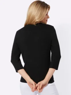 3/4-Arm-Pullover aus reiner Viskose