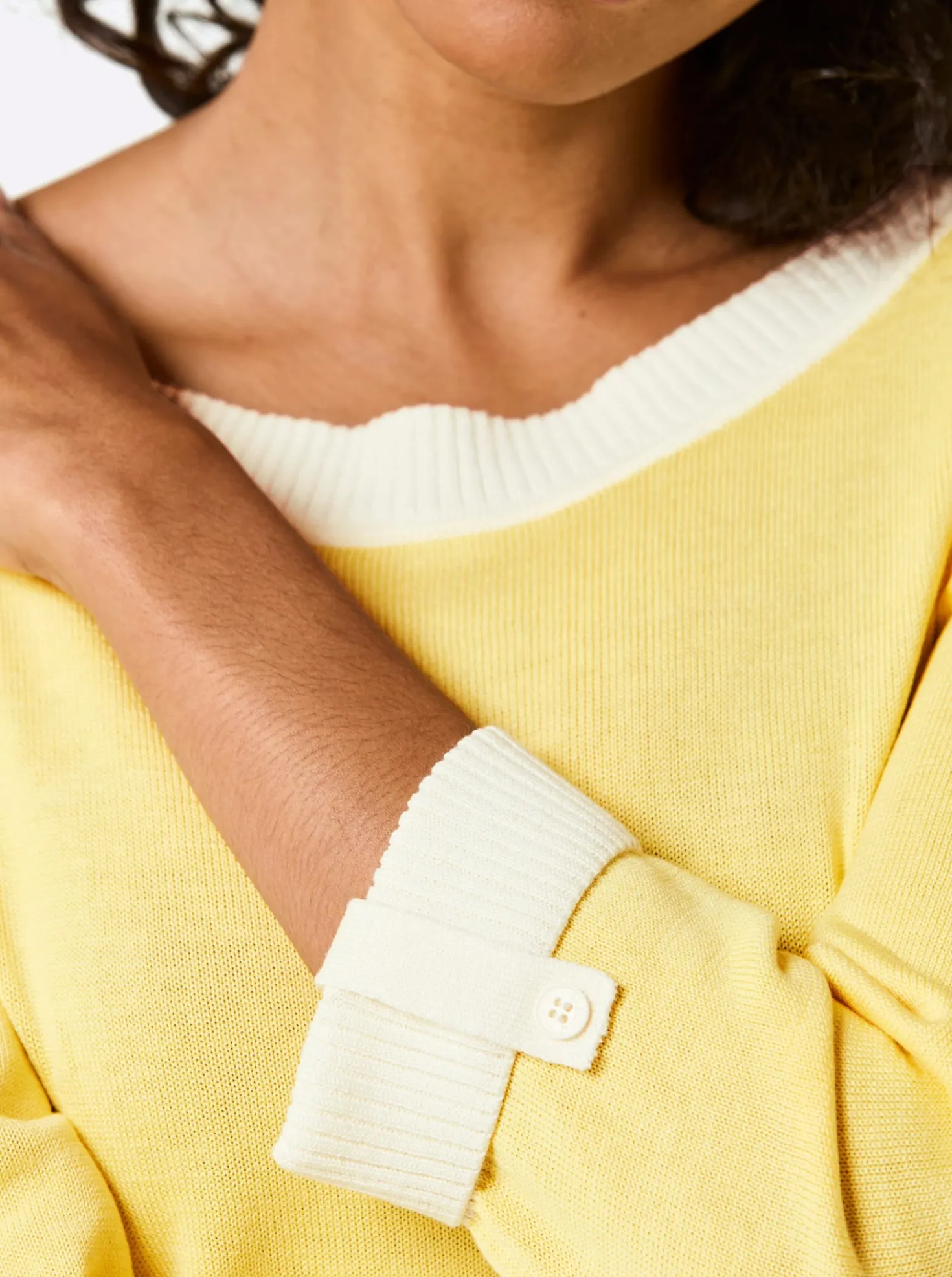 3/4-Arm-Pullover mit Seiden-Anteil