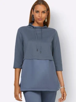 3/4-Arm-Shirt im Lagen-Look