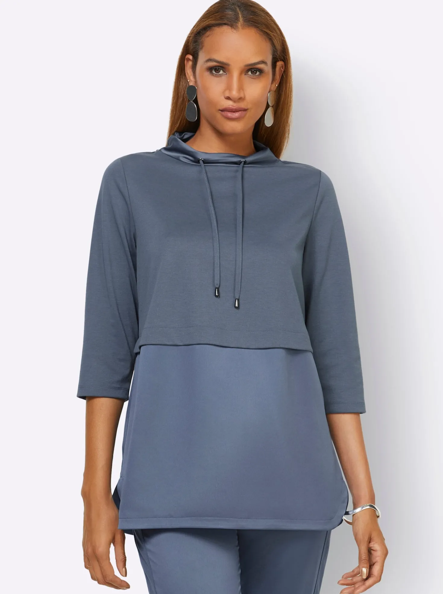 3/4-Arm-Shirt im Lagen-Look
