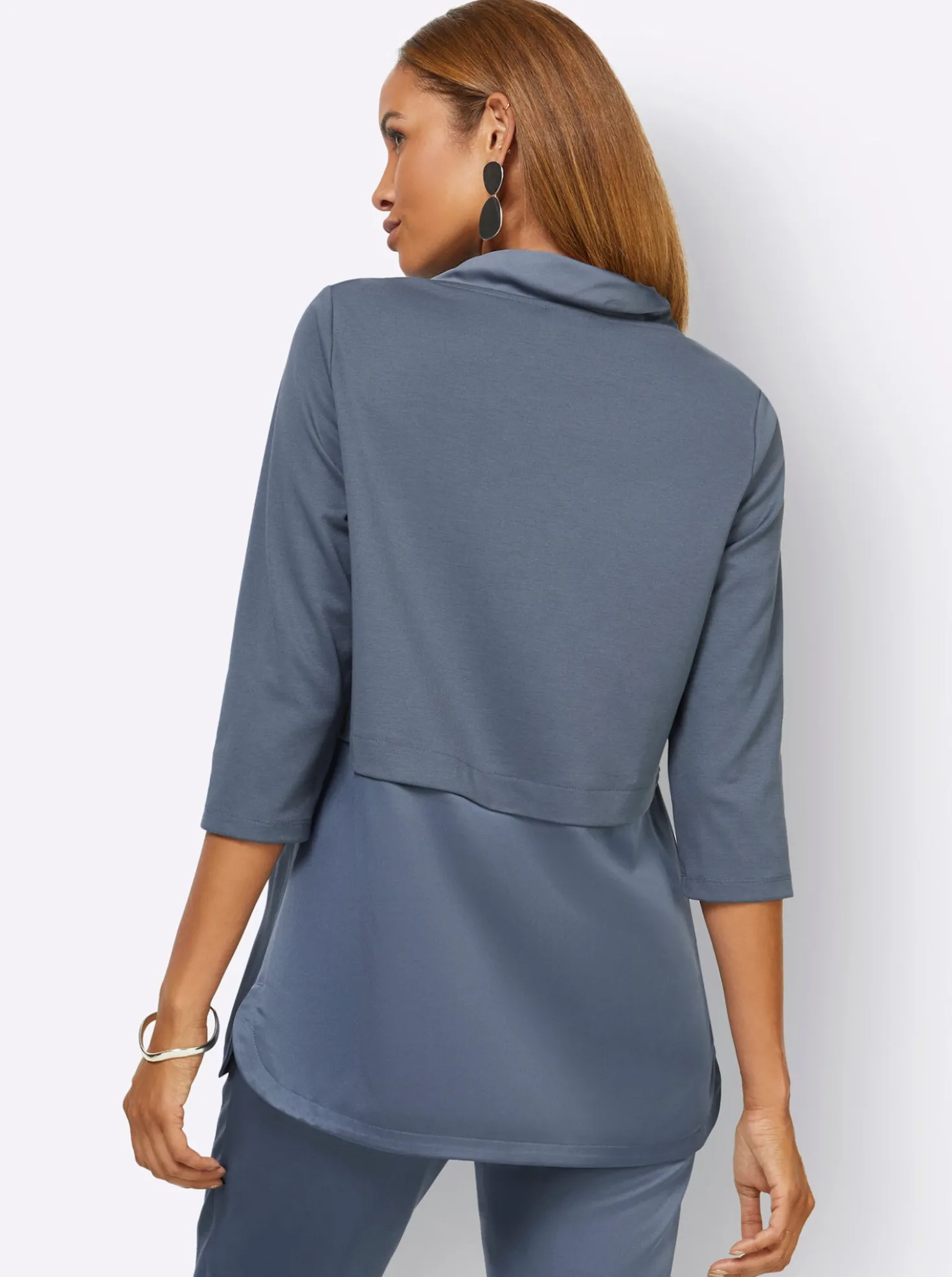 3/4-Arm-Shirt im Lagen-Look