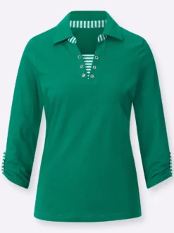 3/4-Arm-Shirt in 2-in-1-Optik