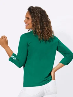 3/4-Arm-Shirt in 2-in-1-Optik