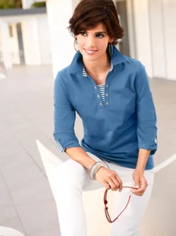 3/4-Arm-Shirt in 2-in-1-Optik