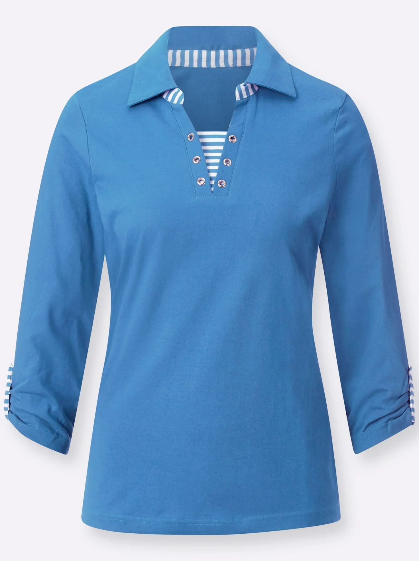3/4-Arm-Shirt in 2-in-1-Optik