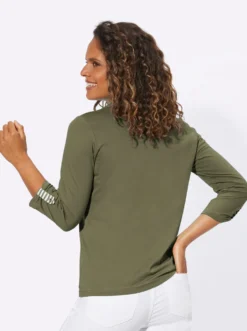 3/4-Arm-Shirt in 2-in-1-Optik