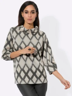 3/4-Arm-Shirt mit Ballonärmeln