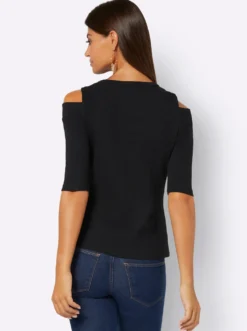 3/4-Arm-Shirt mit Cut-outs