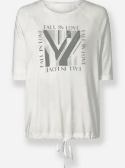 3/4-Arm-Shirt mit Foliendruck