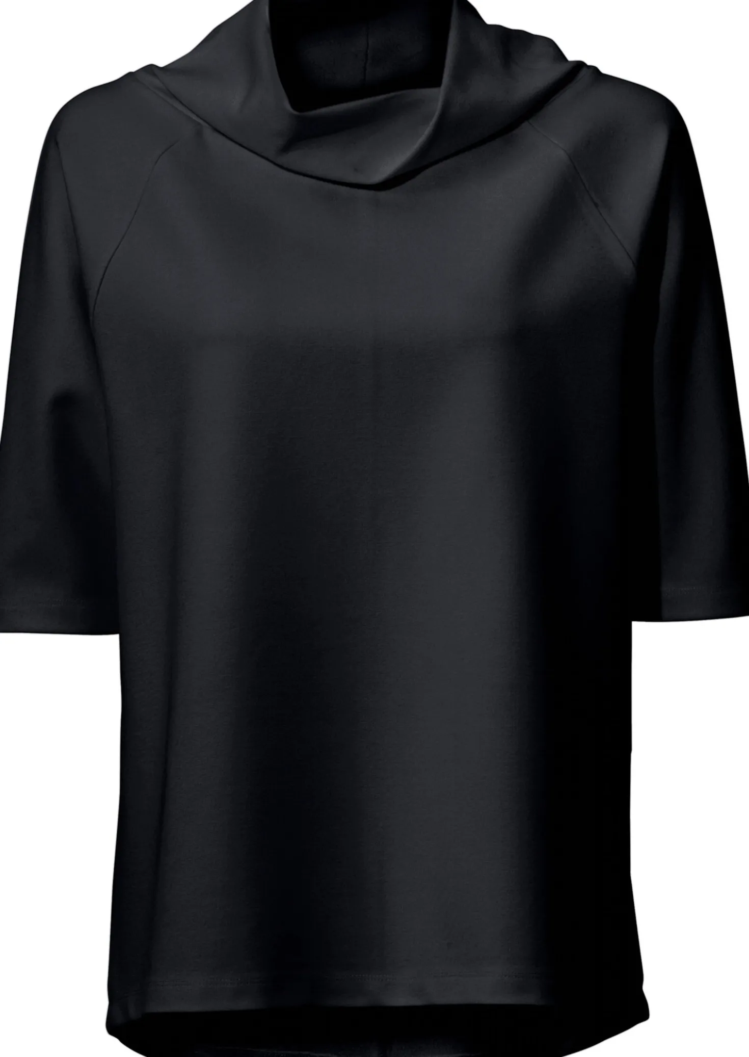 3/4-Arm-Shirt mit längerem Rücken