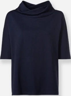 3/4-Arm-Shirt mit längerem Rücken