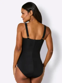 Badeanzug mit effektvollem Dessin