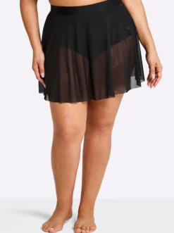Badehose mit Mesh-Rock