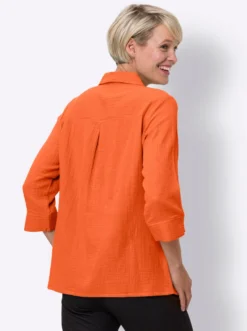 Baumwollbluse in Musselin-Qualität