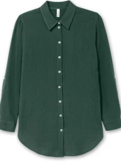Baumwollbluse in Musselinqualität