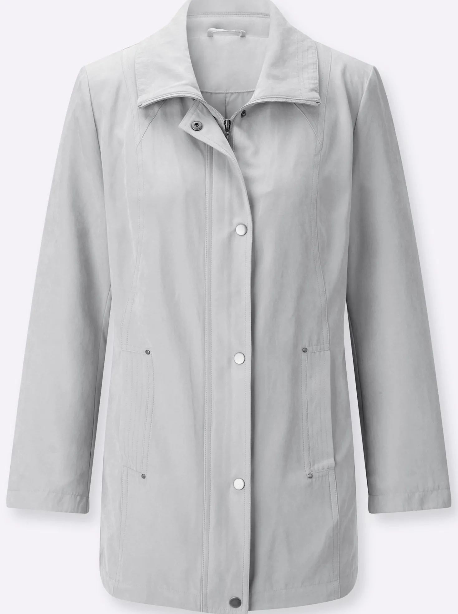 Übergangsjacke in Veloursleder-Optik