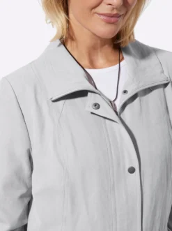 Übergangsjacke in Veloursleder-Optik