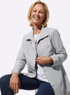 Übergangsjacke in Veloursleder-Optik