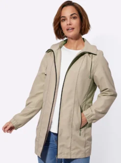 Übergangsjacke mit abknöpfbarer Kapuze
