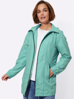 Übergangsjacke mit abknöpfbarer Kapuze