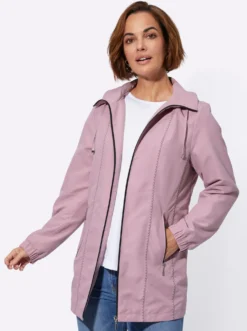 Übergangsjacke mit abknöpfbarer Kapuze