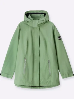 Übergangsjacke mit abnehmbarer Kapuze