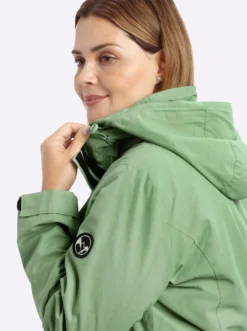 Übergangsjacke mit abnehmbarer Kapuze