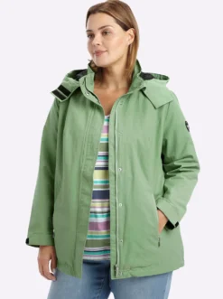 Übergangsjacke mit abnehmbarer Kapuze
