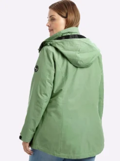 Übergangsjacke mit abnehmbarer Kapuze