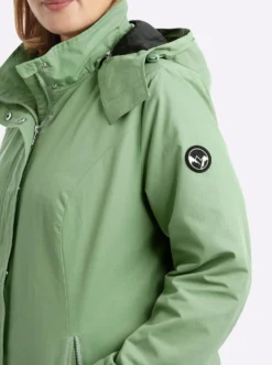Übergangsjacke mit abnehmbarer Kapuze
