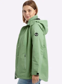 Übergangsjacke mit abnehmbarer Kapuze