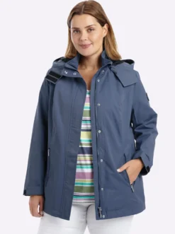 Übergangsjacke mit abnehmbarer Kapuze
