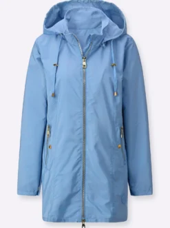 Übergangsjacke mit Tunnelzug auf Taillenhöhe hinten